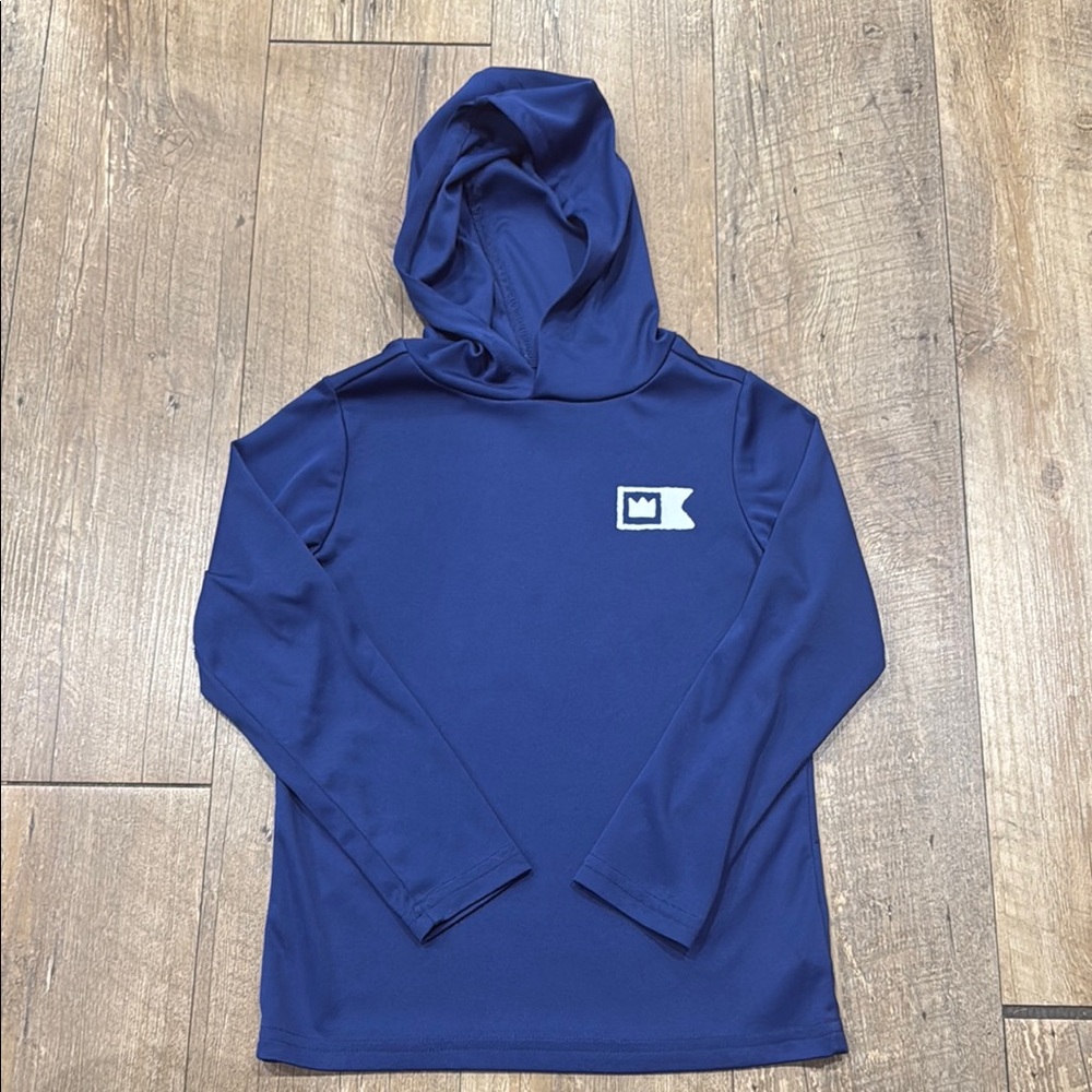 Crown & Ivy Kids Navy Pullover Shirt with Hood